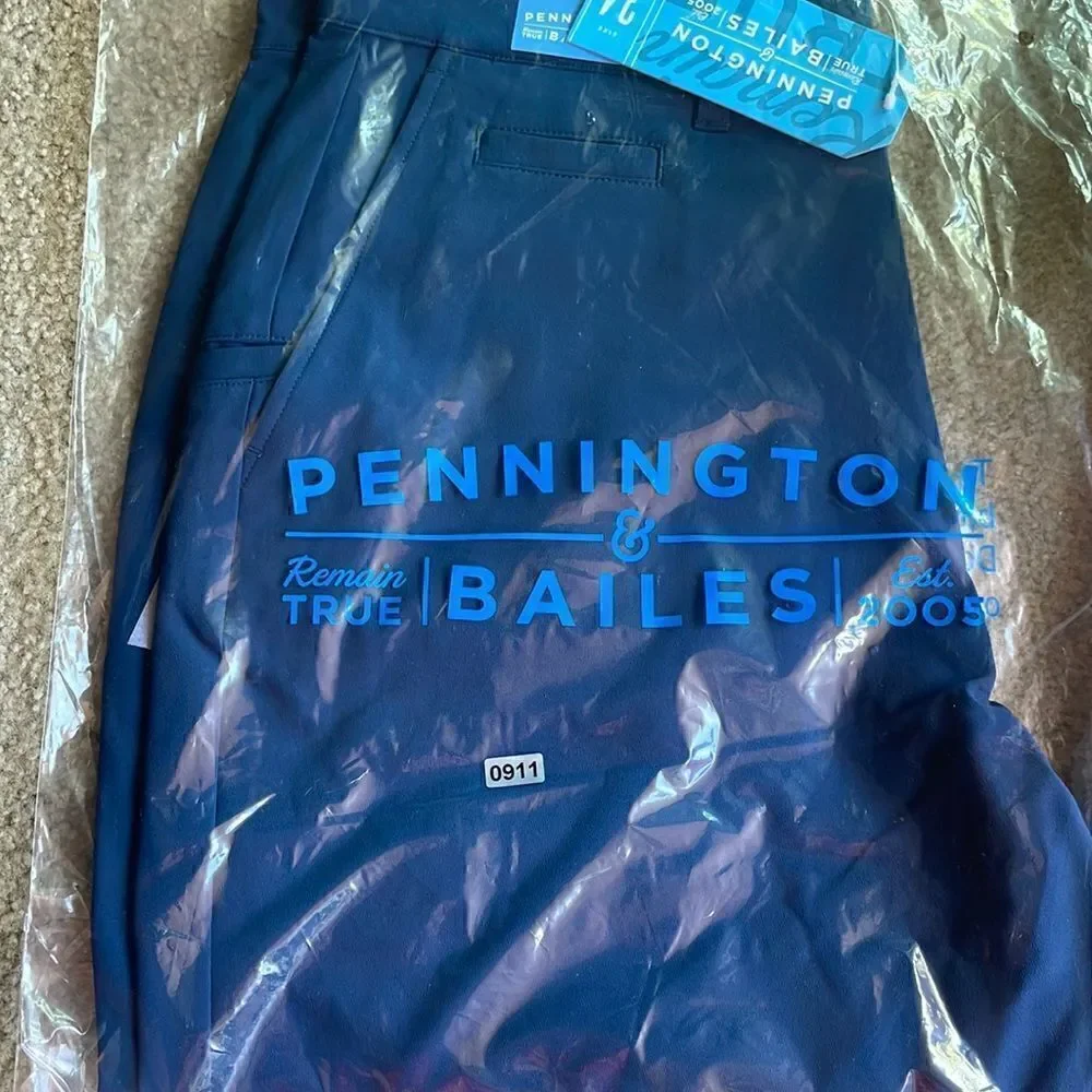 Pennington & Bailes Men Blue Shorts - Size 34 NWT